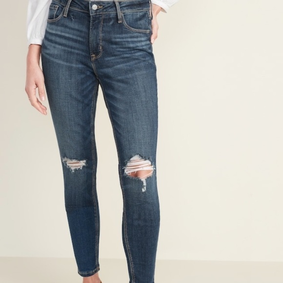 OLD NAVY High Rise Super Skinny Crop Rockstar Diss - Picture 1 of 7